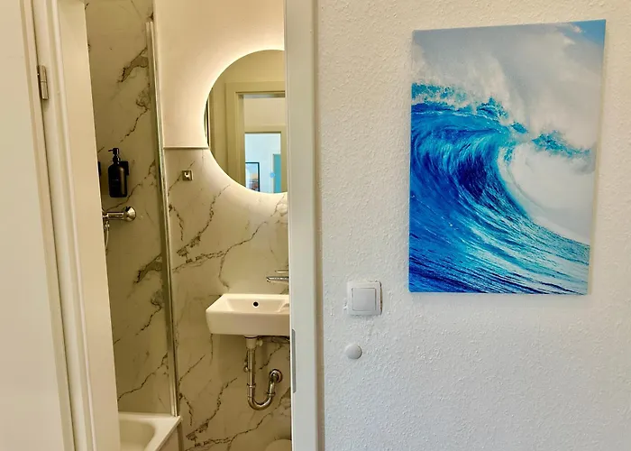 Appartement 'die Welle', Netflix, Sonos, Zentral Nahe Helios Klinik Und Messe Duesseldorf Krefeld