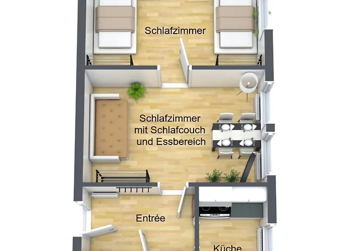 Appartement 'die Welle', Netflix, Sonos, Zentral Nahe Helios Klinik Und Messe Duesseldorf *